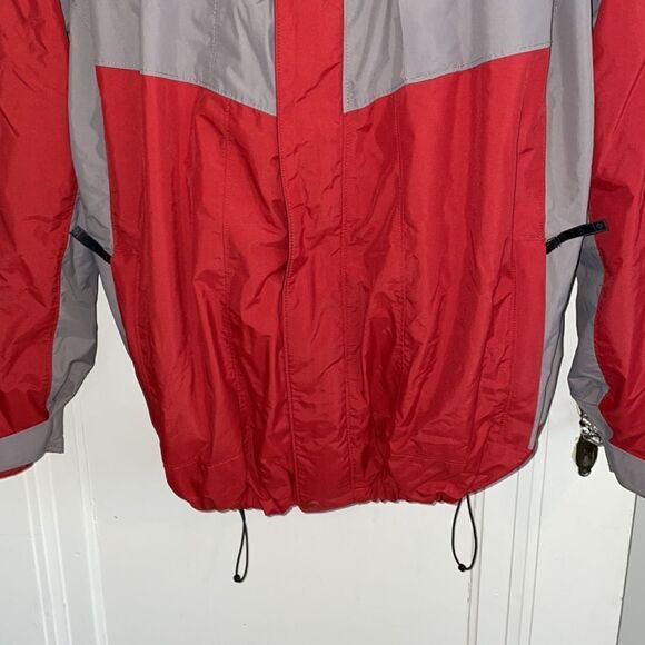 Columbia “Bugaboo” gray, red & black polyester/nylon jacket - Picture 3 of 11